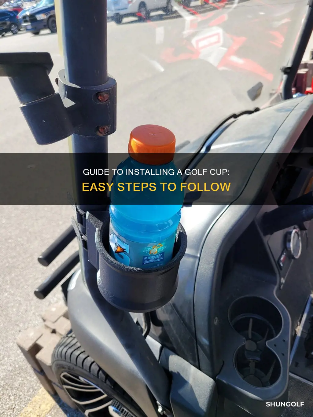 how to install a golf cup