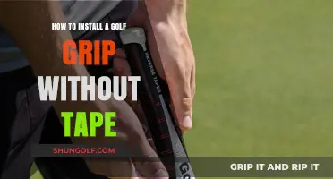 Mastering the Art of Golf Grip Installation: A Tape-Free Guide