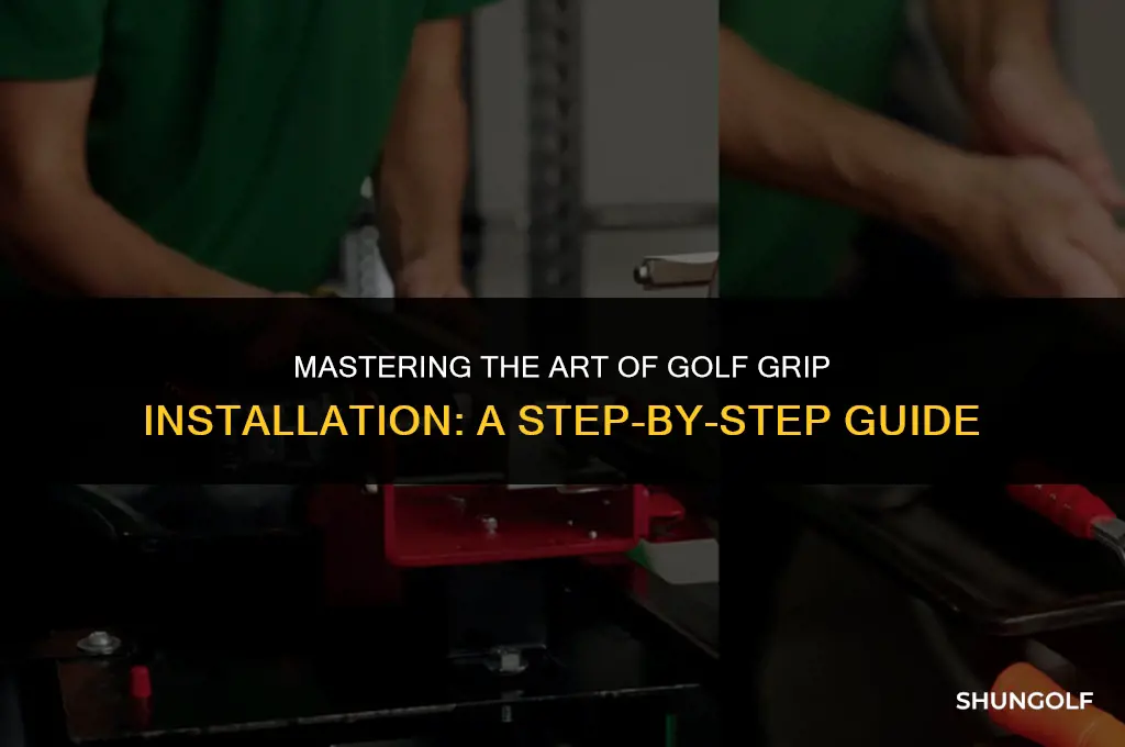 how to install a golf grip
