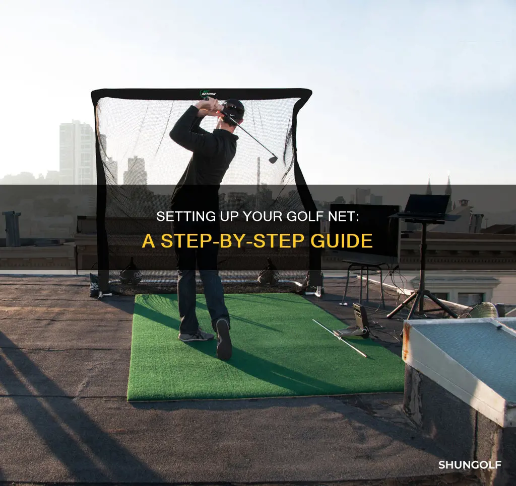 how to install a golf net