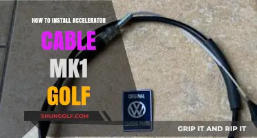 Step-by-Step Guide to Installing Accelerator Cable in MK1 Golf