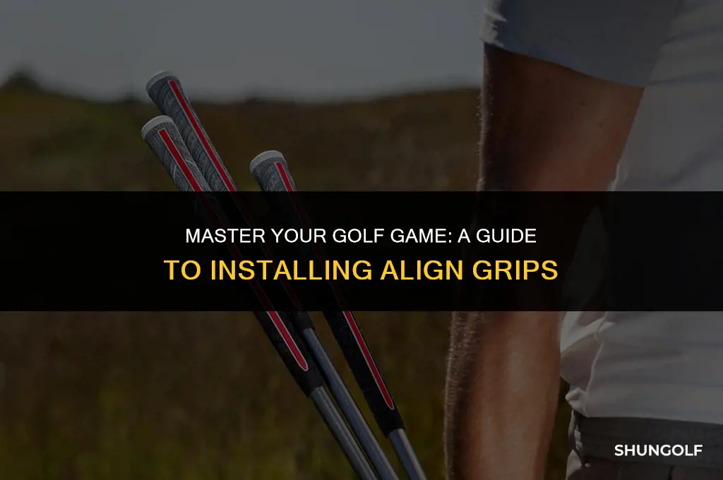 how to install align golf grips