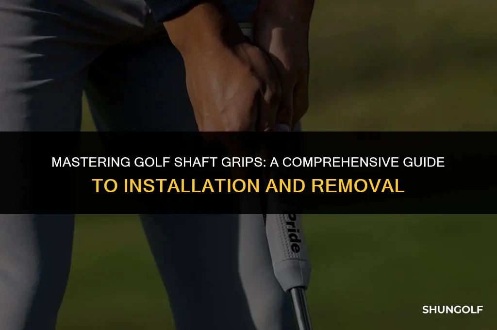 how to install and remove golf shaft grips