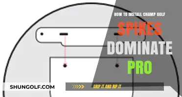 Master Your Golf Game: Installing Champ Dominate Pro Spikes Easily