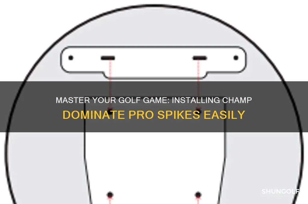 how to install champ golf spikes dominate pro