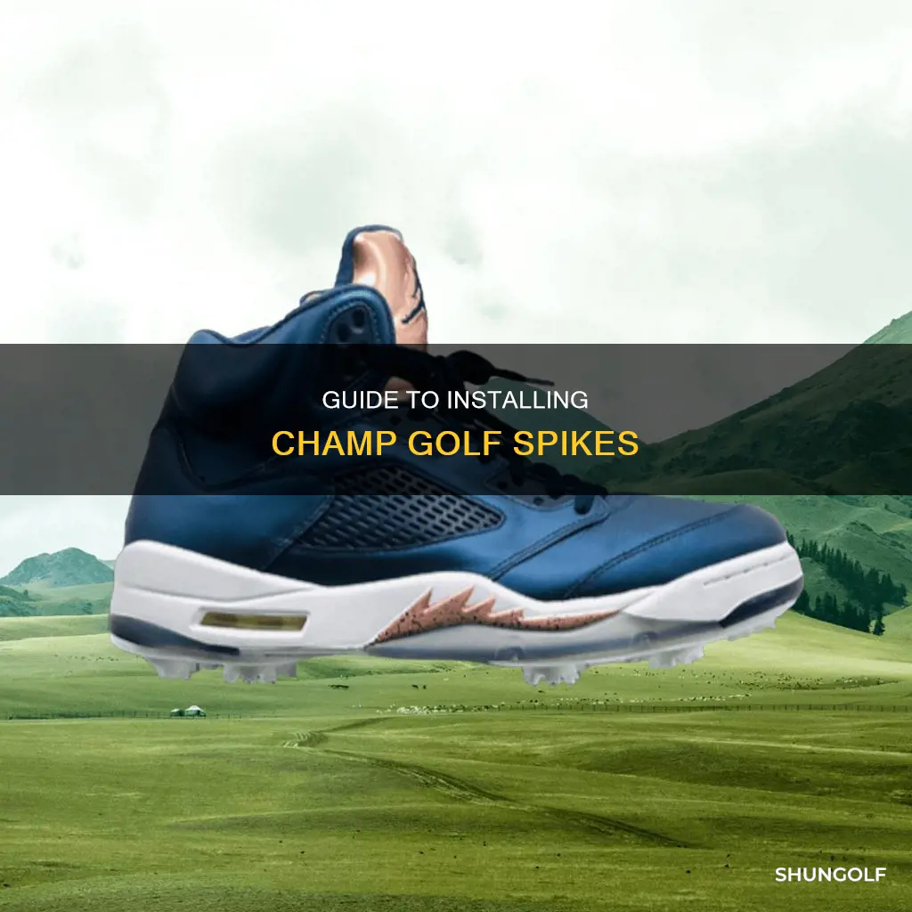 how to install champ golf spikes