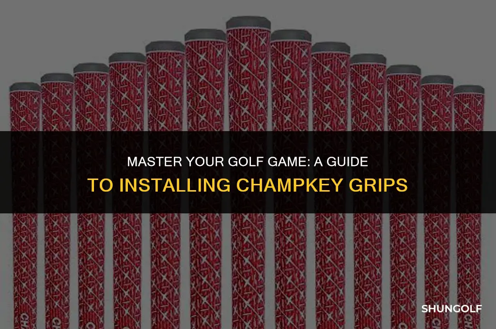 how to install champkey golf grips