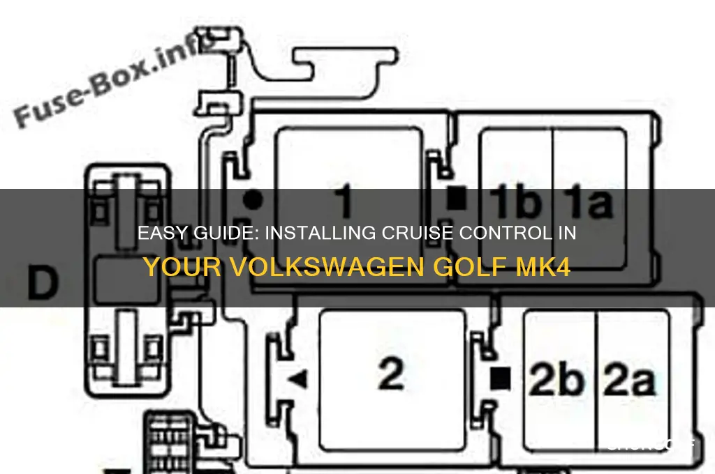 how to install cruise control golf mk4