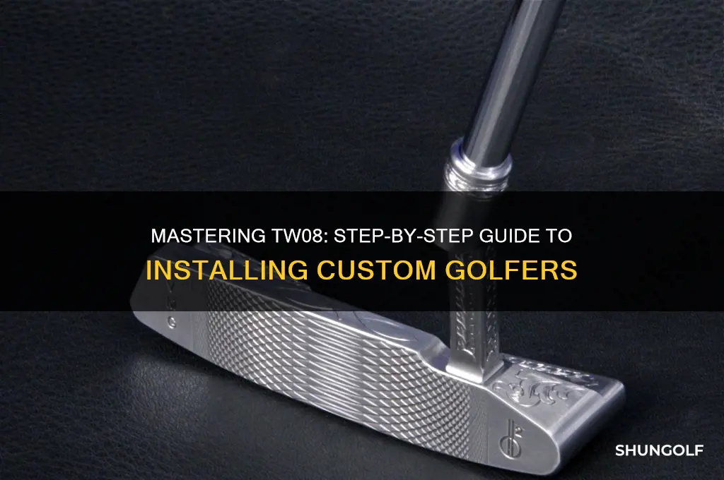how to install custom golfer in tw08