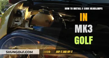 Upgrade Your MK3 Golf: E-Code Headlamps Installation Guide