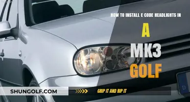 Upgrade Your MK3 Golf: E-Code Headlights Installation Guide