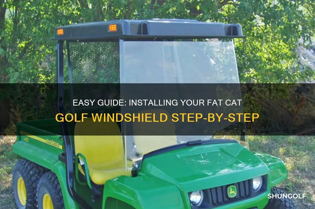 how to install fat cat golf windshield