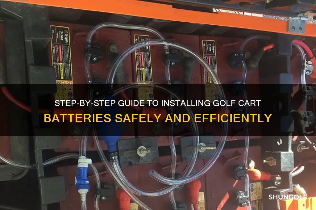 how to install golf cart batteries