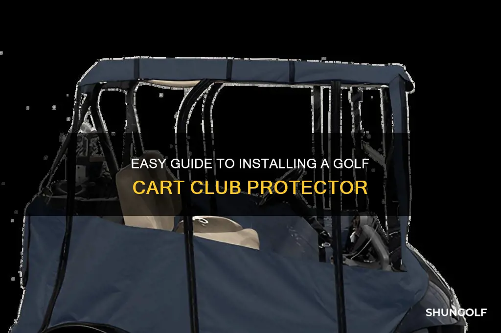 how to install golf cart club protector