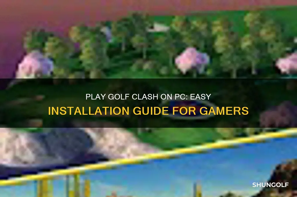 how to install golf clash on pc
