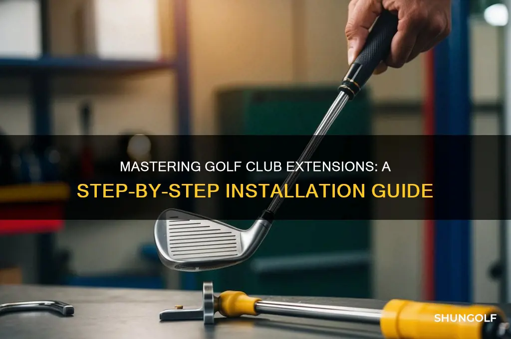 how to install golf club extensions