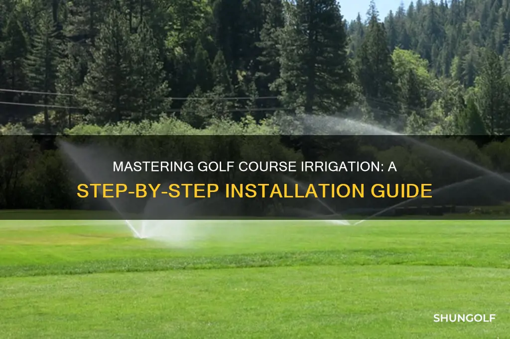 how to install golf course irrigation system