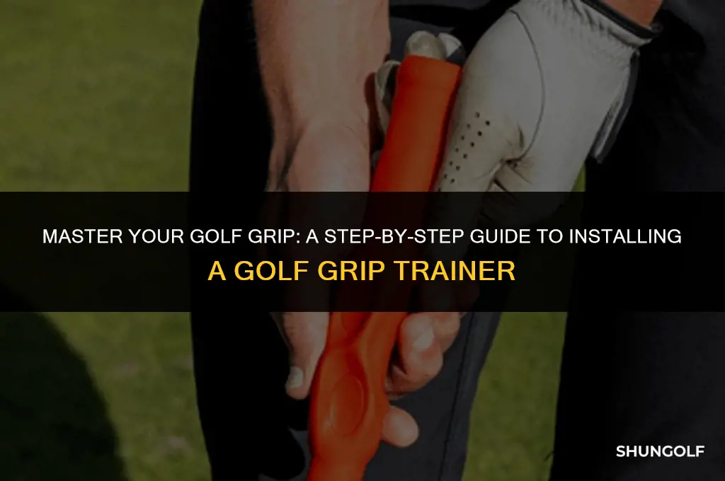 how to install golf grip trainer