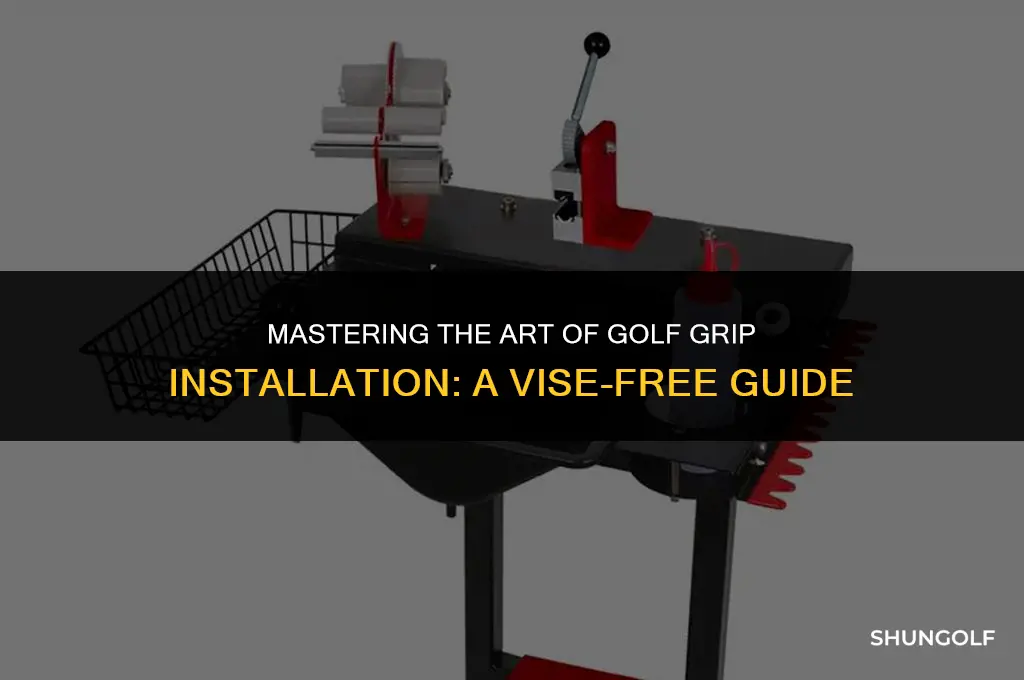 how to install golf grips without vise