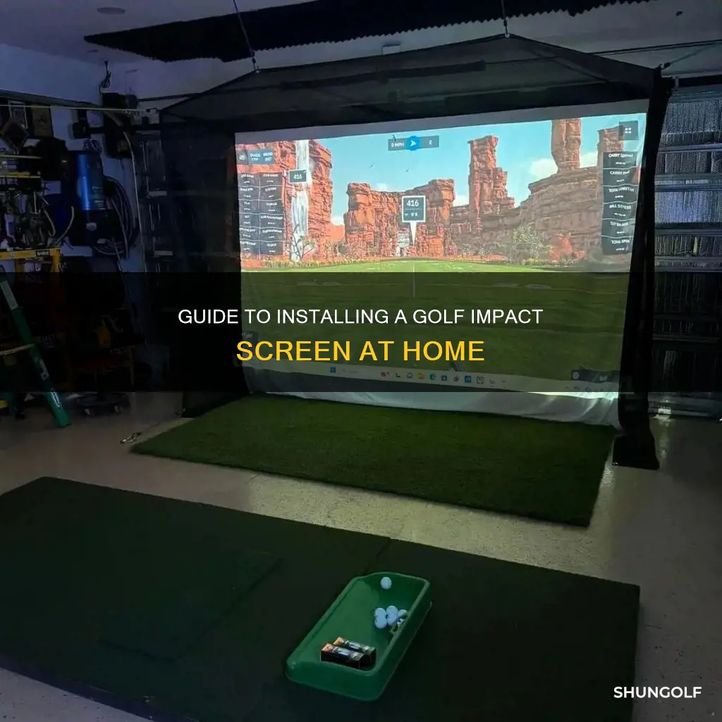how to install golf impact screen