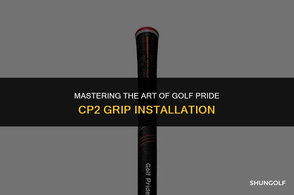 how to install golf pride cp2 grips
