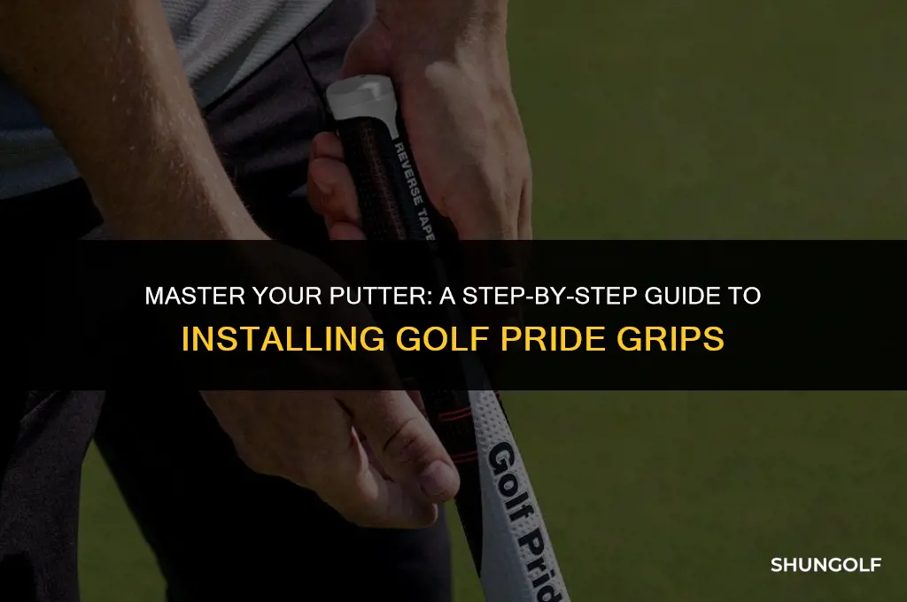 how to install golf pride putter grip