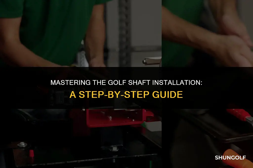 how to install golf shaft