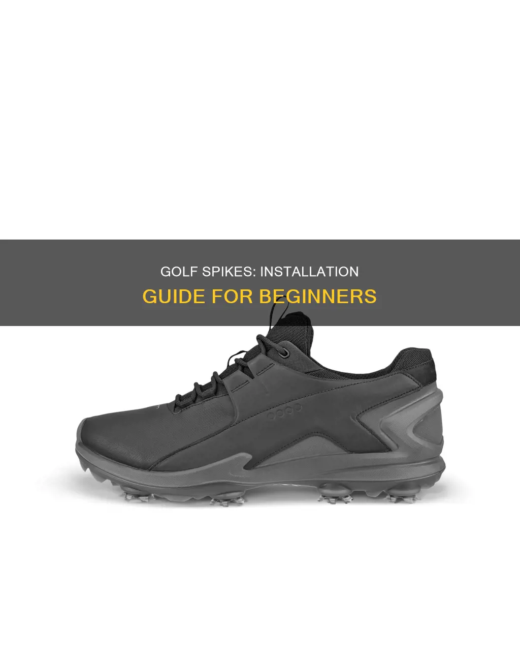 how to install golf spikes