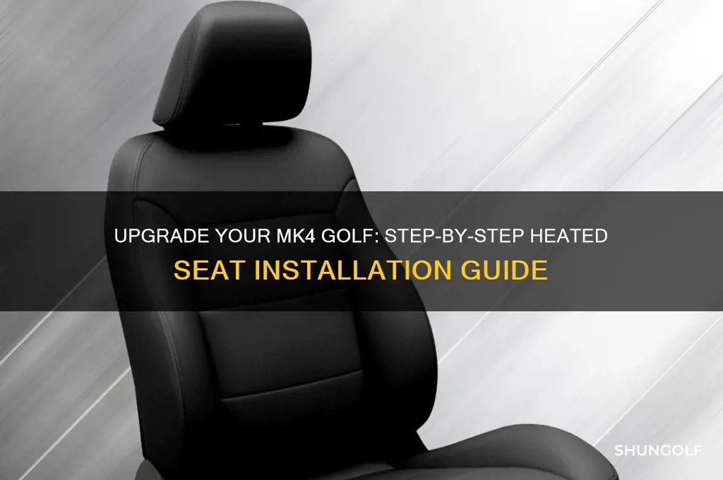 how to install heated seats in mk4 golf