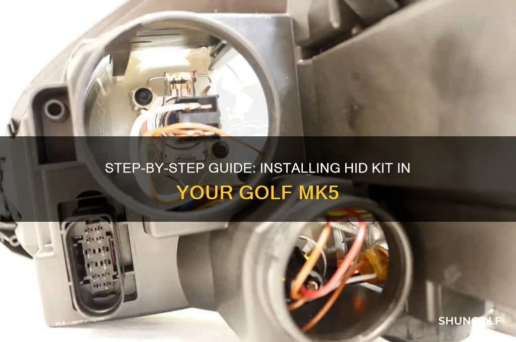 how to install hid kit golf mk5