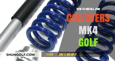 Step-by-Step Guide: Installing Jom Coilovers on Your MK4 Golf