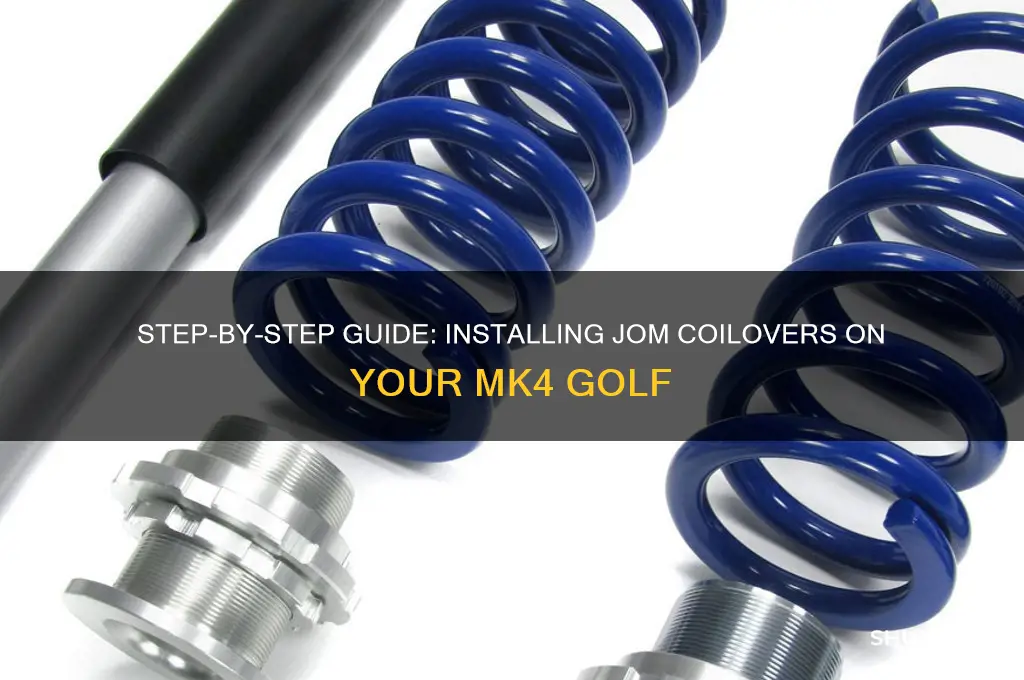 how to install jom coilovers mk4 golf