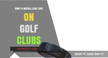 Mastering Golf Club Customization: A Guide to Installing Lead Tape