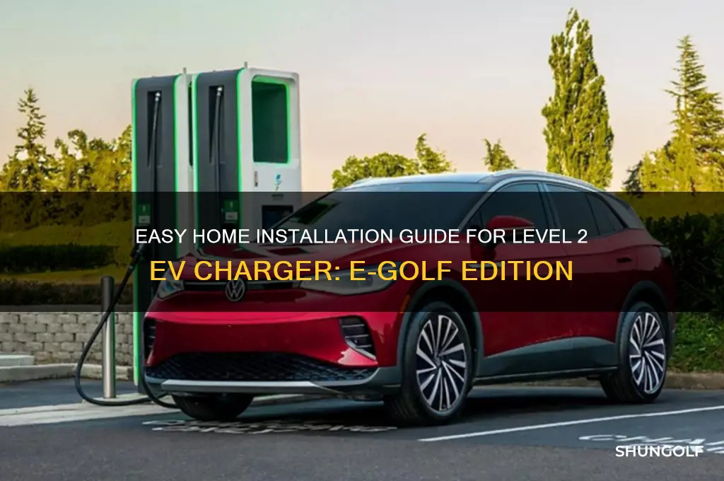 how to install level 2 charger at home e golf