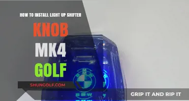 Easy Guide: Installing a Light-Up Shifter Knob on Your MK4 Golf