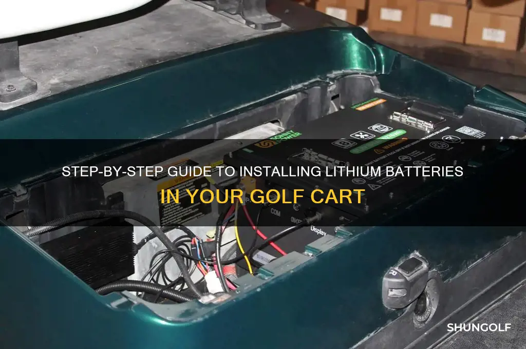 how to install lithium battery in golf cart