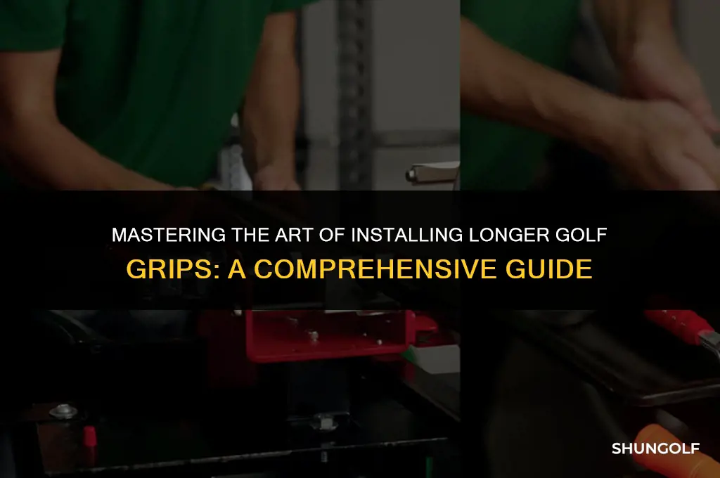 how to install longer golf grips
