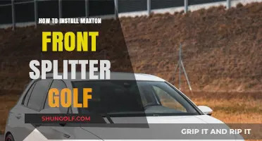 Step-by-Step Guide: Installing Maxton Front Splitter on Your Golf