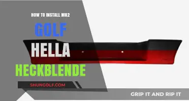Step-by-Step Guide to Installing MK2 Golf Hella Heckblende