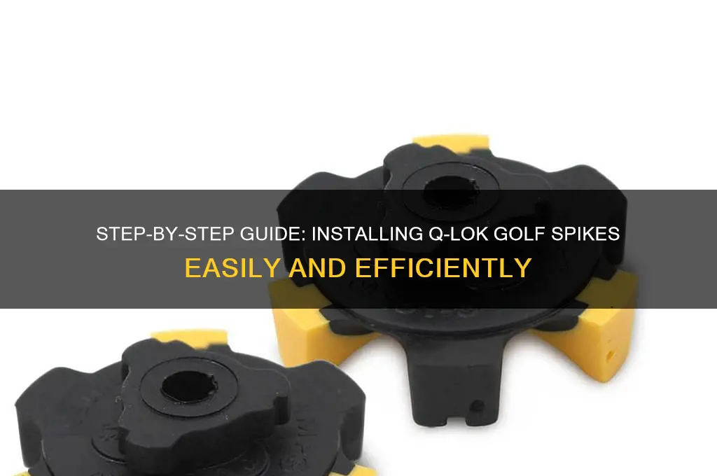 how to install q-lok golf spikes