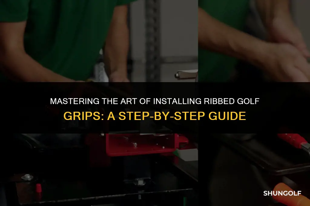 how to install ribbed golf grips