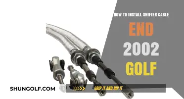 Installing Shifter Cable End on a 2002 Volkswagen Golf: Step-by-Step Guide
