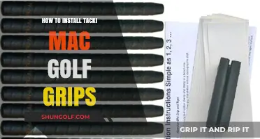 Master Your Golf Game: A Guide to Installing Tacki Mac Grips
