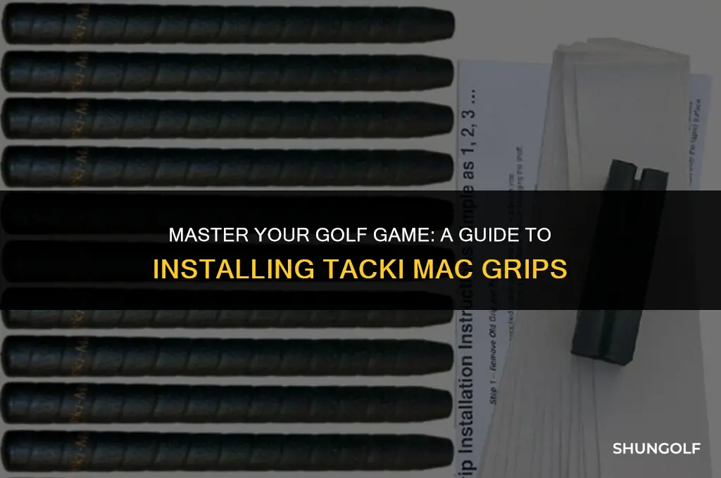 how to install tacki mac golf grips