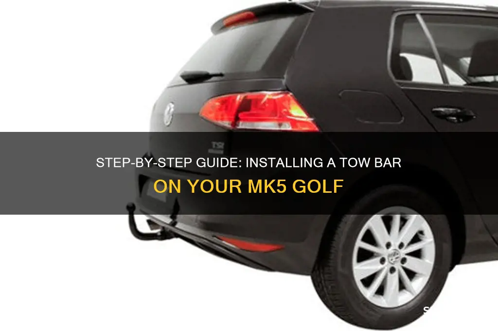 how to install tow bar on mk5 golf