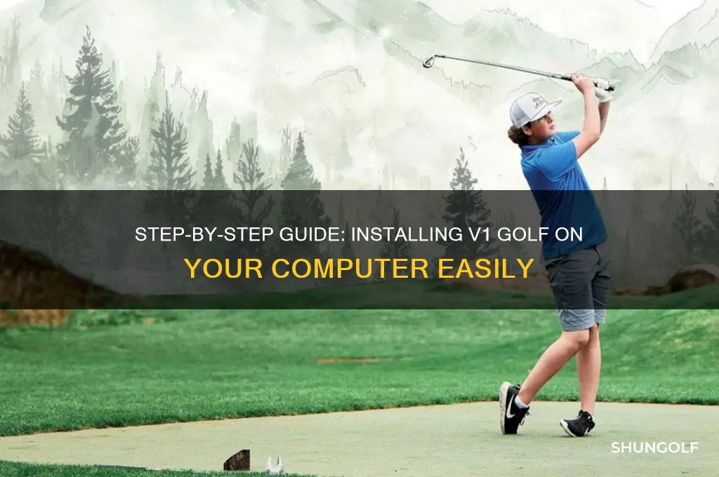 how to install v1 golf on computer