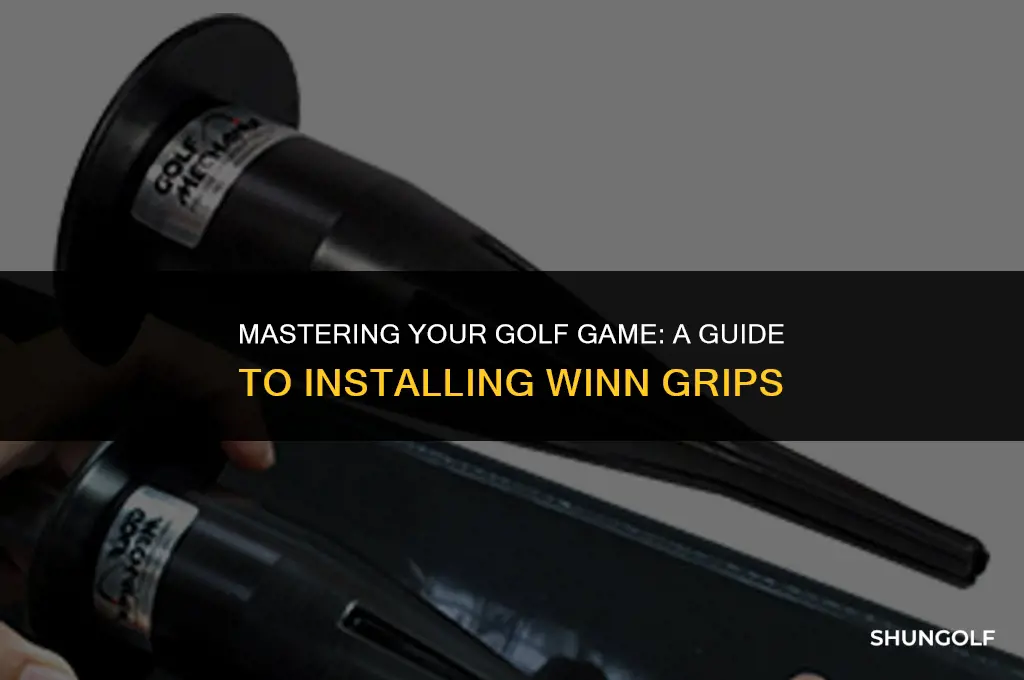 how to install winn golf grips