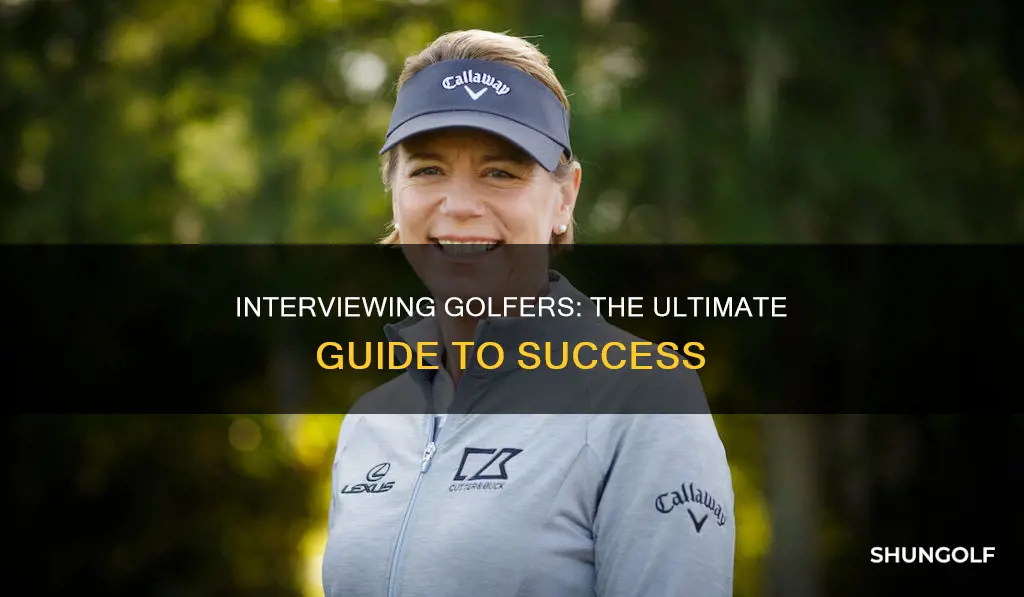 how to interview a golfer