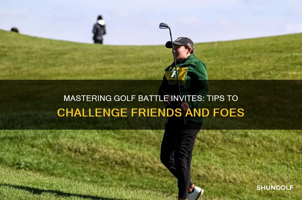 how to invite people in golf battle