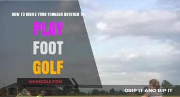 Fun Fusion: Inviting Your Younger Brother to Play Foot Golf